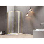 Semi-Frameless Corner Sliding Door Shower Screen Rossi- A * B Semi-Frameless Corner Sliding Door Shower Screen Rossi- A * B